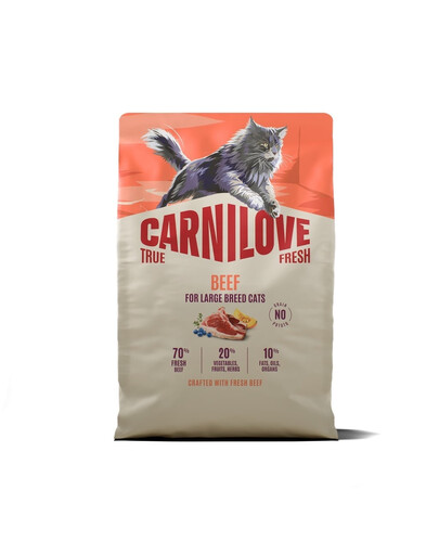 CARNILOVE True Fresh Cat Beef Adult Large 2 kg wołowina, dla kotów dużych ras