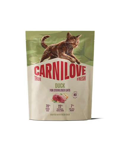 CARNILOVE True Fresh Cat Duck Sterilised 400 g kaczka, dla kotów po sterylizacji
