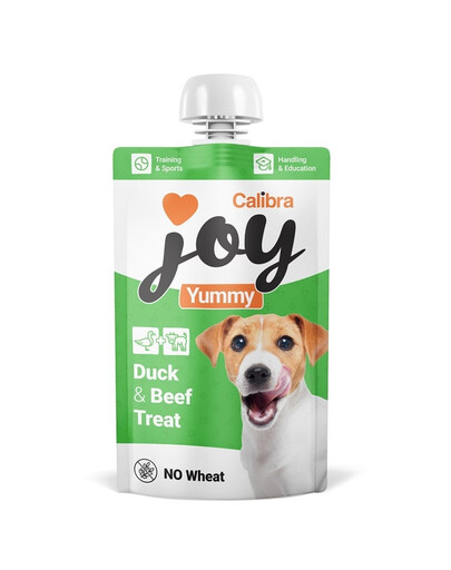 CALIBRA Joy Dog Yummy Duck and Beef Treat 100 g kaczka i wołowina, pasta mięsna dla psów