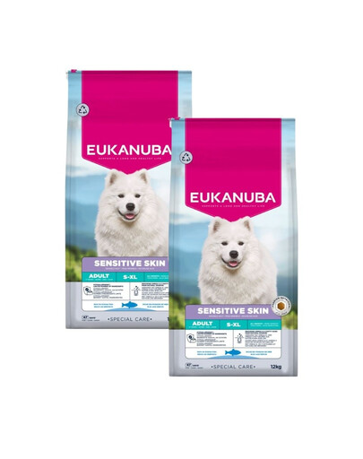 EUKANUBA Special Care Adult Sensitive Skin 2x12 kg sucha karma dla dorosłych psów z wrażliwą skórą