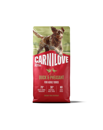 CARNILOVE Active Dog Duck and Pheasant Adult 12 kg kaczka i bażant, dla dorosłych psów