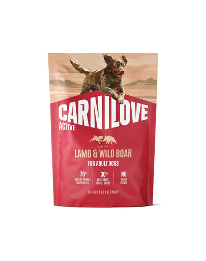 CARNILOVE Active Dog Lamb and Wild Boar Adult 1,5 kg jagnięcina i dzik, dla dorosłych psów