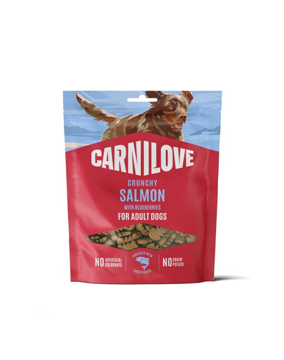 CARNILOVE Dog Crunchy Snack Salmon 200g chrupiące przysmaki z łososiem dla dorosłych psów