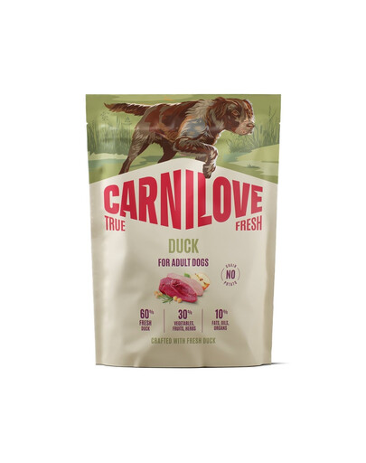 CARNILOVE True Fresh Dog Duck Adult 1,5kg sucha karma ze świeżą kaczką dla dorosłych psów