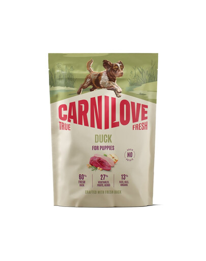 CARNILOVE True Fresh Dog Duck Puppies 1,5 kg sucha karma ze świeżą kaczką dla szczeniąt