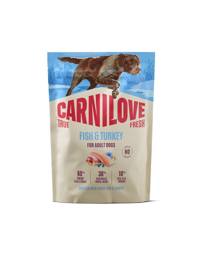 CARNILOVE True Fresh Dog Fish and Turkey Adult 1,5 kg sucha karma świeża ryba i indyk dla dorosłych psów