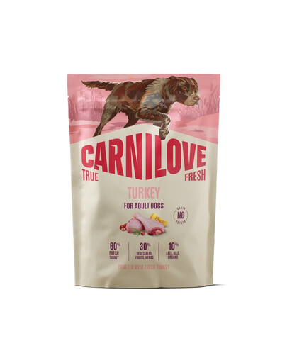 CARNILOVE True Fresh Dog Turkey Adult 1,5kg sucha karma ze świeżym indykiem dla dorosłych psów
