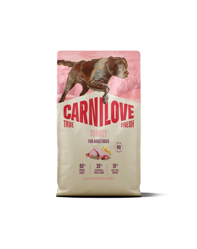 CARNILOVE True Fresh Dog Turkey Adult 4 kg sucha karma ze świeżym indykiem dla dorosłych psów