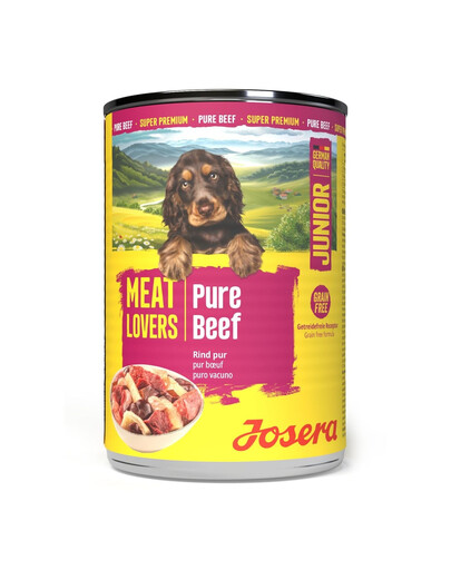 JOSERA Meat Lovers Junior Pure Beef 400 g wołowina, mokra karma dla szczeniąt