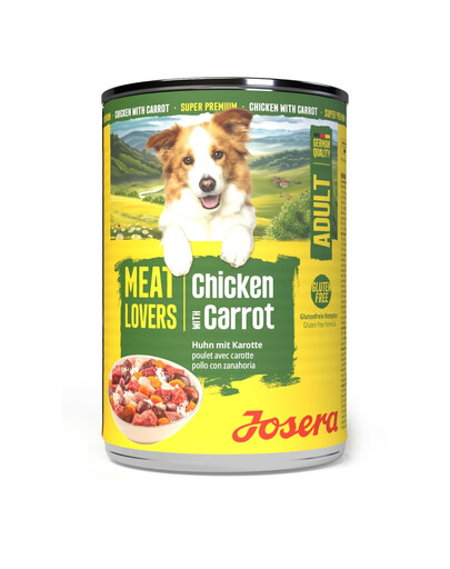 JOSERA Meat Lovers Menu Chicken with Carrot 400 g kurczak z marchewką, mokra karma dla psów