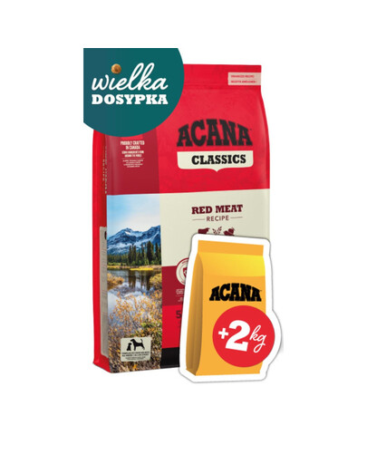 ACANA Classic Red Meat 9,7 kg + 2kg karmy GRATIS! sucha karma dla psa