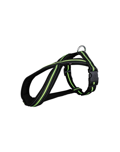 Trixie petnešos Fusion l-xl  70–100 cm / 23 mm juodos - žalios