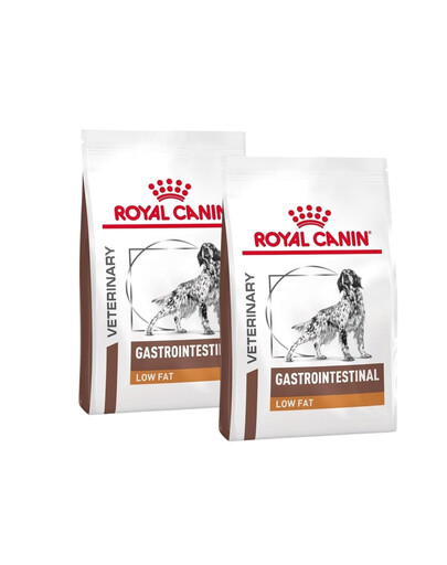 ROYAL CANIN Dog Gastro Intestinal Low Fat 2x12 kg sucha karma o obniżonej zawartości tłuszczu dla psów z zaburzeniami żołądkowo-jelitowymi