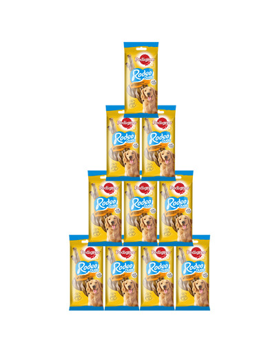 PEDIGREE Rodeo Duos 10 x 123g  przysmak dla dorosłych psów z kurczakiem i o smaku bekonu