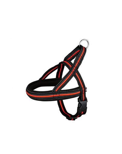 Trixie petnešos xl 78–100 cm / 35 mm juodos - oranžinės