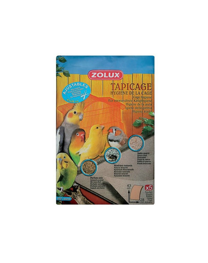 Zolux lapeliai narvo higienai palaikyti dideli 43 X 28 cm