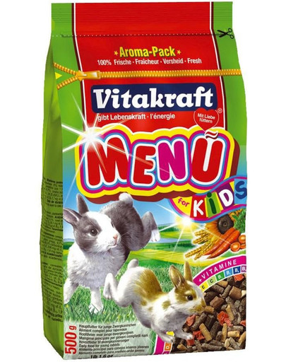VITAKRAFT Menu kids Krmivo pro mladé králíky asb 0.5 kg