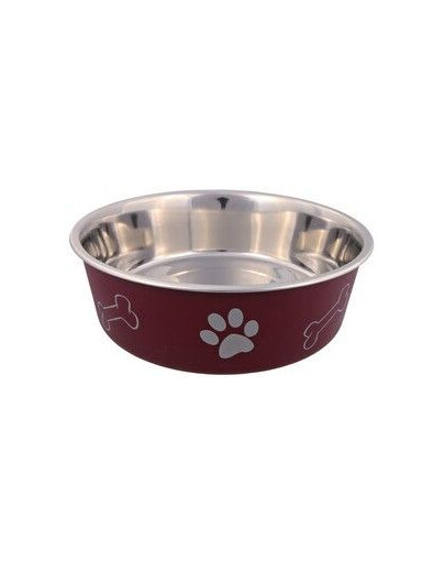 Trixie metalinis dubenėlis su plastikine danga. 1.4 l / 21 cm