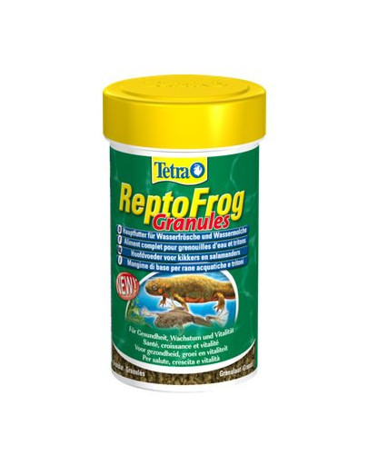 Tetra Reptofrog Granules 100 ml Põhitoit konnade ja muttide jaoks.
