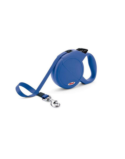 Flexi Color 1 automatinis juostinis pavadėlis 5 m mėlynas