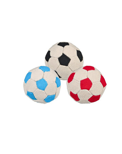 Trixie minkštas futbolo kamuoliukas 11 cm 12 vnt