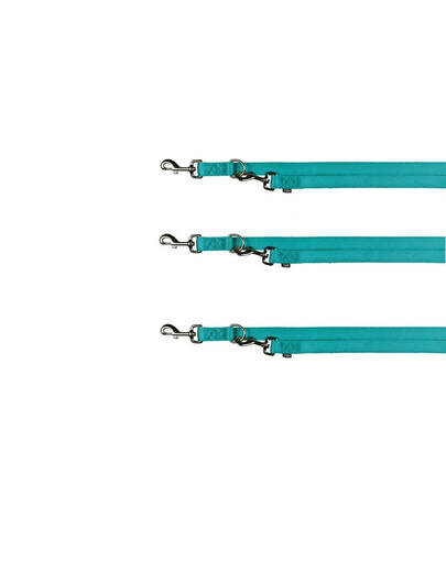 Trixie Premium dvigubas pavadėlis m-l 2 m/20 mm mėlynas