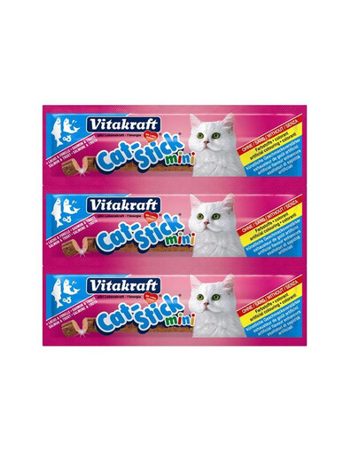VITAKRAFT Cat stick mini 3 + 1 gratis losos