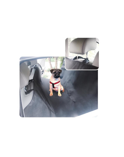 AMI PLAY Autopotah na zadní sedadla s kapsami exclusive černý 1.4 x 1.5m