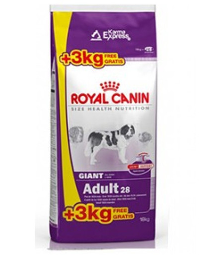 ROYAL CANIN Giant adult 15 kg + 3 kg tasuta
