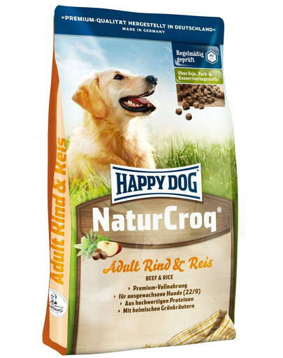 Happy Dog NaturCroq Beef and Rice 4 kg