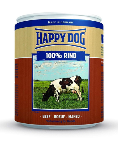 Happy Dog Rind Pur konserv koertele veiselihaga 800 g