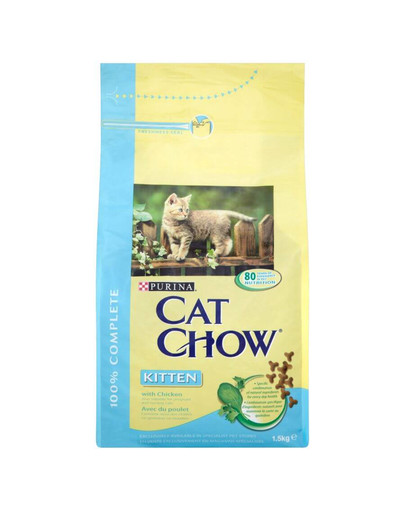 Purina Cat Chow Kitten su vištiena 1.5 kg
