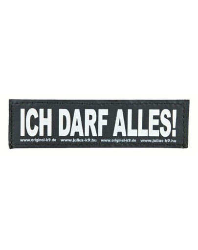 TRIXIE Julius-K9 velcro stickers. l. ich darf alles