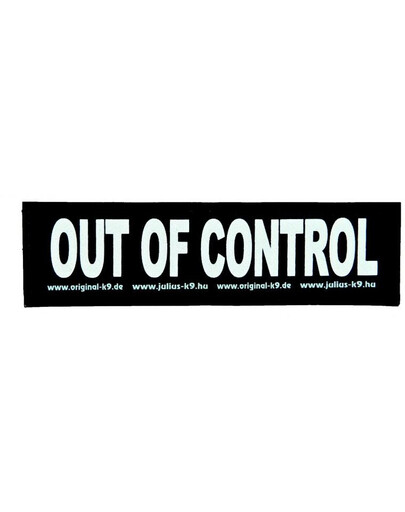 TRIXIE Julius-K9 velcro stickers. l. out of control