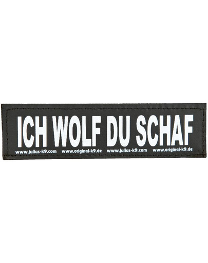 Trixie Julius-K9 Velcro Sticker S. Ich Wolf Du Schaf