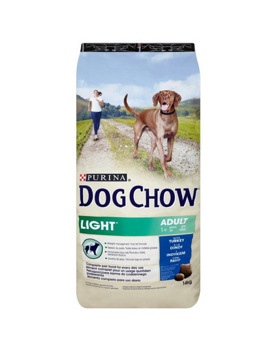 Purina Dog Chow Light kalkunilihaga 14 kg