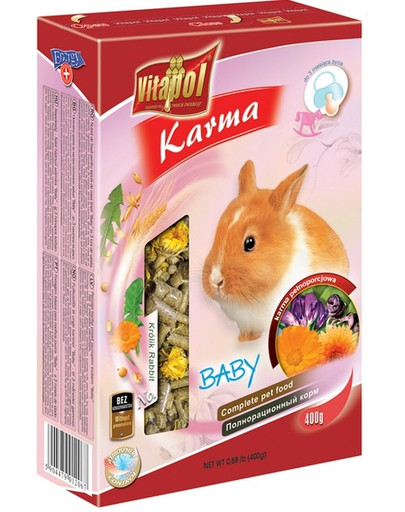 Vitapol maistas triušiams Baby 400 g
