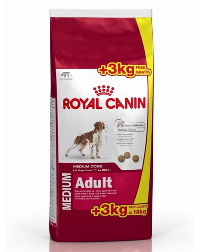 ROYAL CANIN Medium adult 15+3 kg KINGITUS