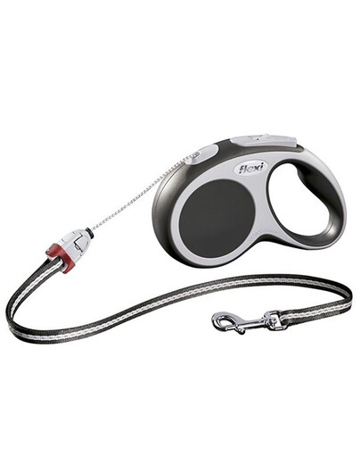 Flexi Vario S virvinis pavadėlis 8 m antracito spalvos