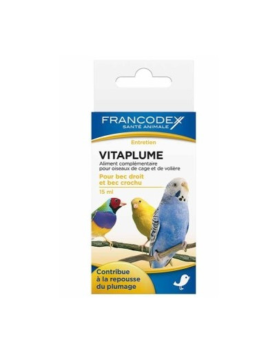 Francodex VitaPlume vitaminai paukščių plunksnoms 15 ml