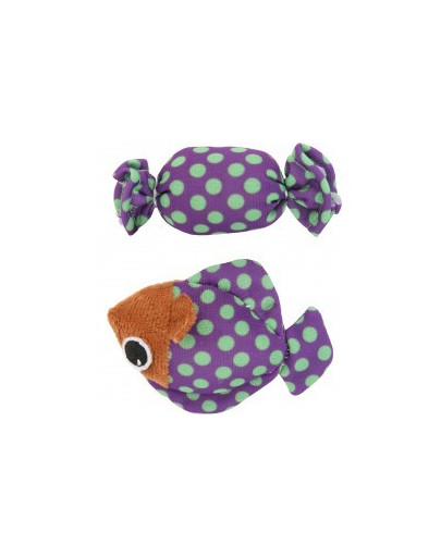 Zolux žaisliukas Candy Toys žuvis su saldainiu su katžole violetinis