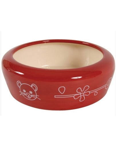 ZOLUX keramikinis dubenėlis graužikams 150 ml raudonas