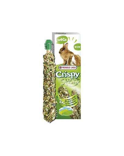 Versele-Laga mega Stick Rabbits-Guinea Pigs "Green meadow" 70 g - burbuolės triušiams ir jūrų kiaulytėms