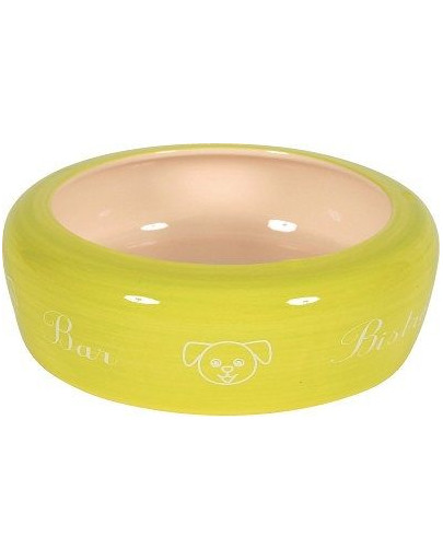 Zolux keramikinis dubenėlis Bar šunims 17 cm 0,7 l žalias
