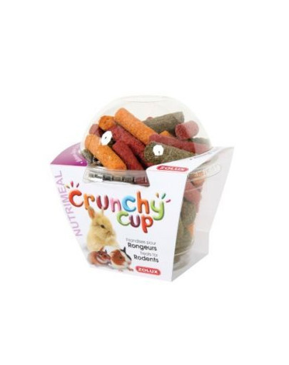 Zolux Crunchy Cup Sticks skanėstai graužikams su liucerna, morkomis ir burokėliais 180 g