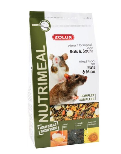 Zolux toit Nutri'Meal rottidele ja hiirtele 800 g