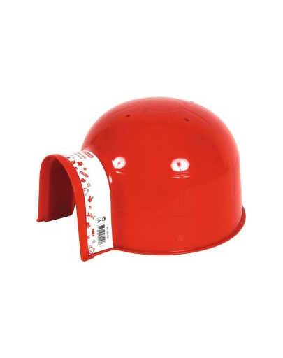 Zolux Igloo plastikinis namelis-iglu graužikams mažas raudonas