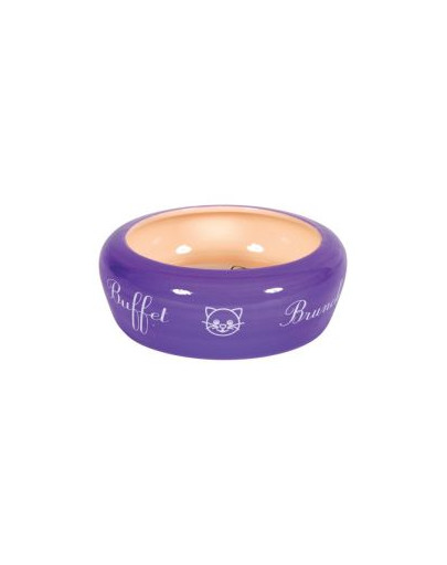 Zolux keramikinis dubenėlis Buffet katėms 13 cm 0,3 l violetinis