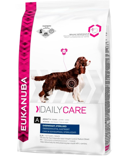 EUKANUBA Daily care overweight. sterilized 12.5 kg