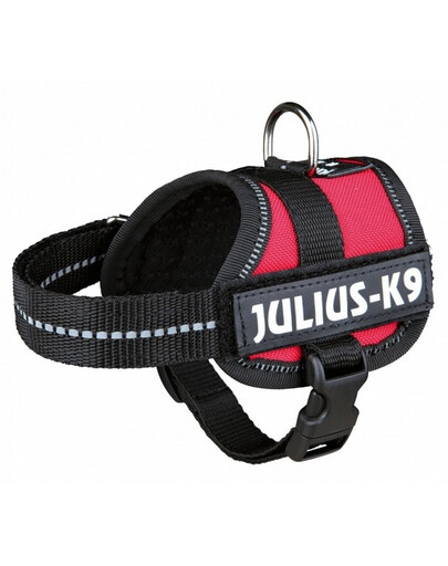 Trixie petnešos Julius-K9 Powerharness Baby Xs 30–40 cm raudonos